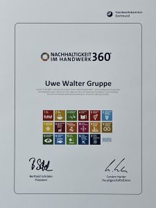 Auszeichnung für Nachhaltigkeit Uwe Walter Malerhandwerk Mallorca